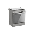 ESTUFA DE 6 QUEMADORES CON HORNO DE 142L-CUBIERTA DE VIDRIO TEMPLADO Y SOPORTES DE SARTENES DE HIERRO FUNDIDO NUUR MODELO:ESTUFA6Q