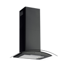 CAMPANA EXTRACTORA A PARED ACERO INOXIDABLE Y CRISTAL TEMPLADO 60 CM COLOR NEGRO MODELO:CAMEXPA60AVN