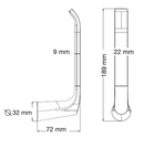 TOALLERO CORTO MIRO 18507SB