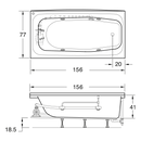 TINA PRÁKTICA CON/SIN HIDROMASAJE