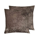 Set 3 pza. cojín velvet café 40x40 cm
