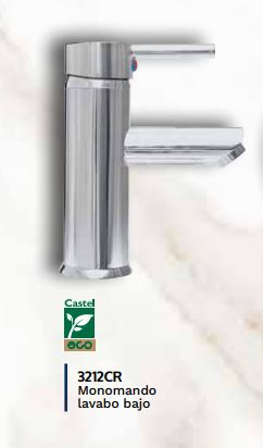 Castel Damasco Monomando Precio MONOMANDO LAVABO DAMASCO CROMO 3212C