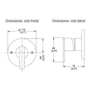 MONOMANDO PARA REGADERA O TINA EXPLORA-E-59