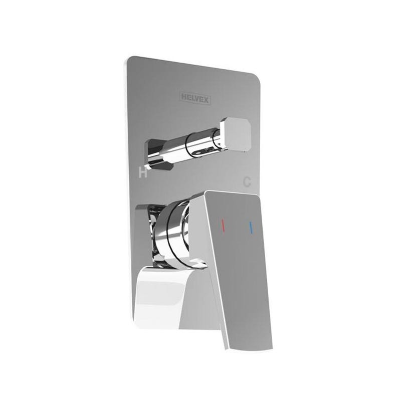 MONOMANDO REGADERA CON DESVIADOR SPIGA CROMO SPG-201