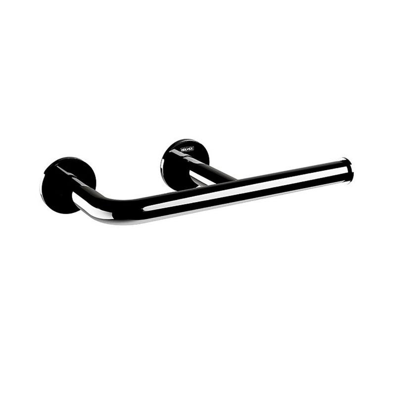 PORTAPAPEL CON SOPORTE TUBULAR ACABADO OBSIDIANA TUB-35-OB