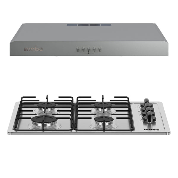 Combo Campana y Parrilla de 60 cm (24 pulgadas) Inoxidable Mabe