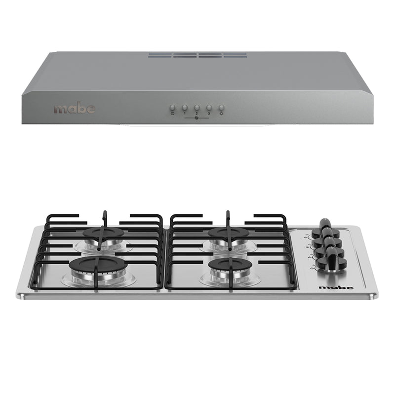 Combo Campana y Parrilla de 60 cm (24 pulgadas) Inoxidable Mabe