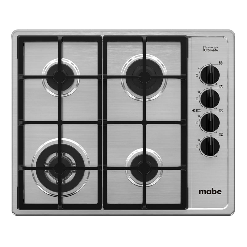 PARRILLA A GAS NATURAL/LP 60 CM INOX MABE - PMI6055PF0