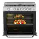 Combo Campana y Estufa 80 cm (30 pulgadas) Plata Mercury Mabe