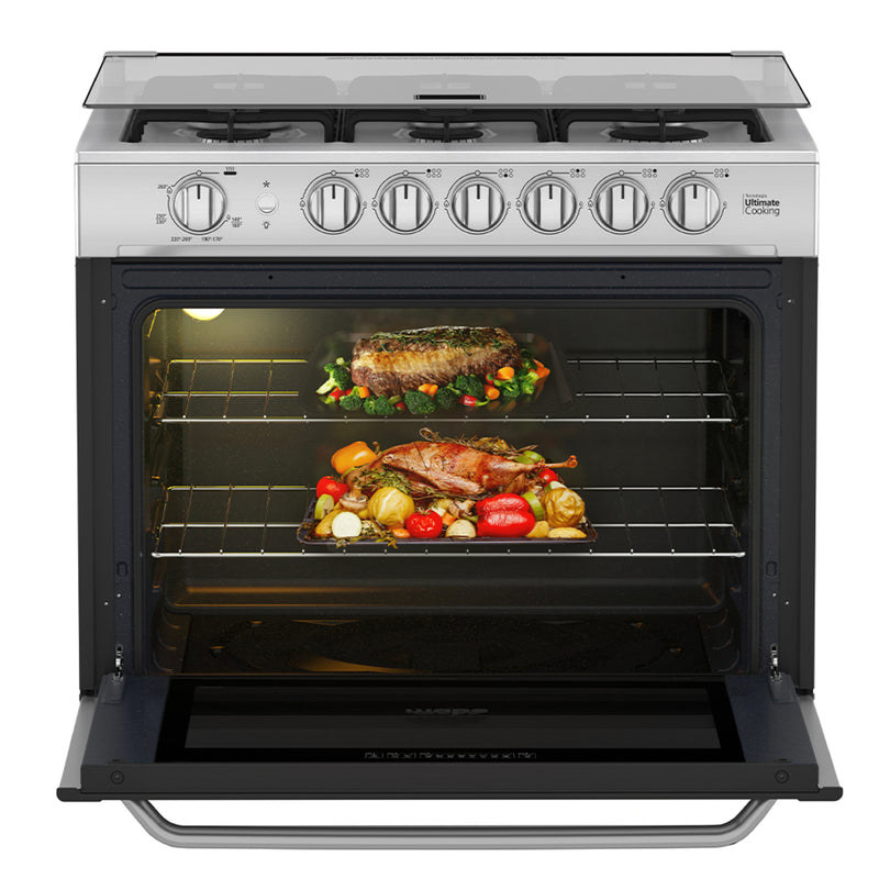 Combo Campana y Estufa 80 cm (30 pulgadas) Plata Mercury Mabe