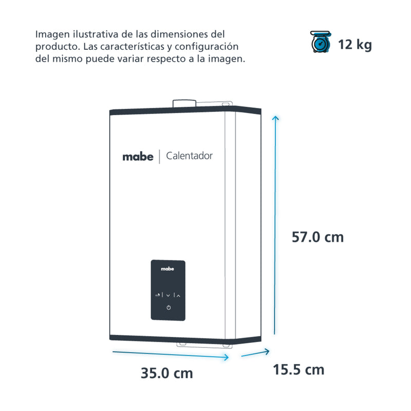 Calentador Instantáneo Automodulante 16 lts/min de 1 hasta 3 sevicios Gas LP