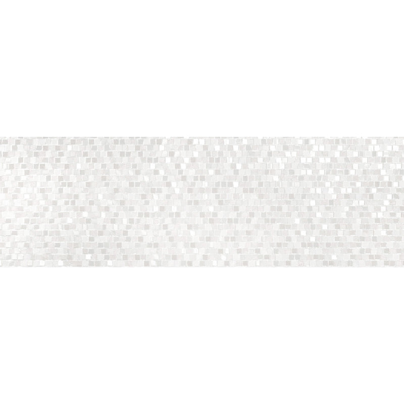 MURO PORCELANICO ICE CUBE  WHITE  25 X 75 (CAJA DE 1.45 M2)