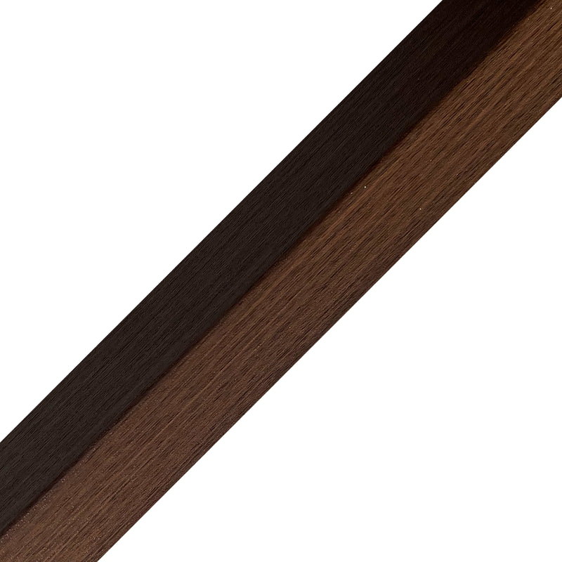 MOLDURA NATURAL WALLNUT WPC 35x35x2900 MM PARA TERMINACIONES EN ESQUINA ZK17