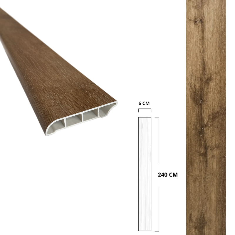 ZOCLO VINILICO TITAN SPC DE 240X6X2CM RAIN BARREL