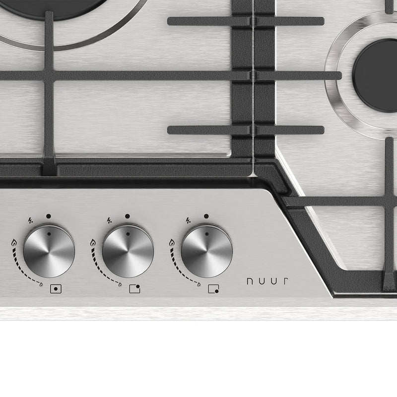 PARRILLA DE GAS EMPOTRABLE 5 QUEMADORES NUUR MODELO:PARGA5AI