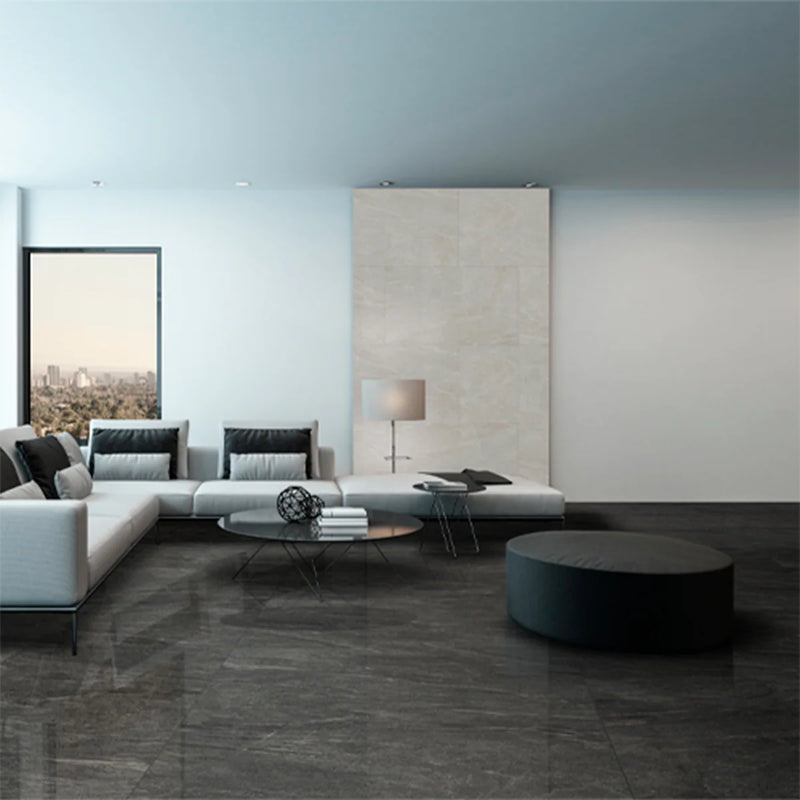 PISO PORCELANICO NORTHSTONE BLACK PULIDO 59.5 X 119.5 (CAJA DE 2.13 M2)