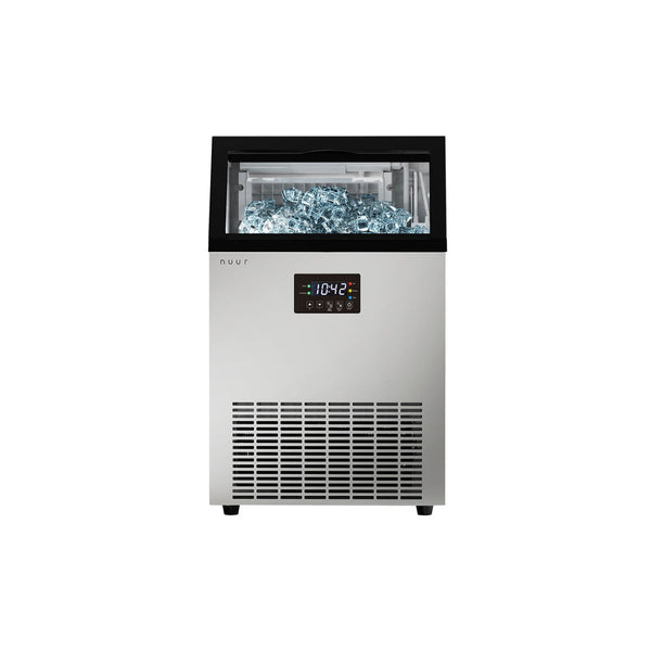 MÁQUINA PARA HACER HIELO-CAPACIDAD PARA 45KG EN 24HRS-CANASTA DE HIELO PARA 15KG-LLENADO GRIFO O GARRAFÓN-COMPRESOR NUUR MODELO:HIEL45K
