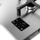 PARRILLA DE GAS INTELIGENTE DE ACERO INOX-5 QUEMADORES-SOPORTES INDEPENDIENTES-KNOBS ILUMINADOS-TEMPORIZADOR-FFD-WIFI NUUR MODELO:PARGA5AINT