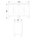 GABINETE PARA BAÑO, ANDY 120 SHUR