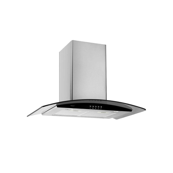 CAMPANA EXTRACTORA A PARED ACERO INOXIDABLE Y CRISTAL TEMPLADO 90 CM MODELO:CAMEXPA90AV