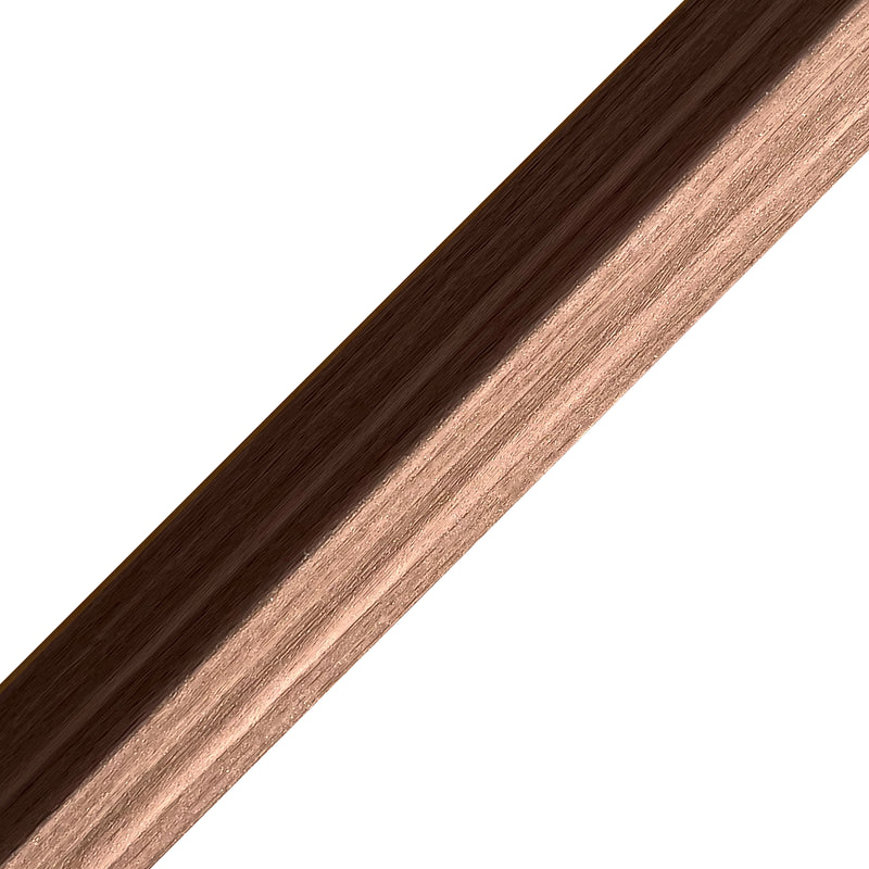 MOLDURA  LIGHT WALLNUT WPC 35x35x2900 MM PARA TERMINACIONES EN ESQUINA ZK12