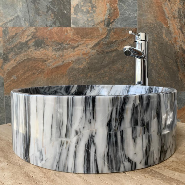 LAVABO MARMOL GRIS ALIVERY RAGO-LAMAGRA