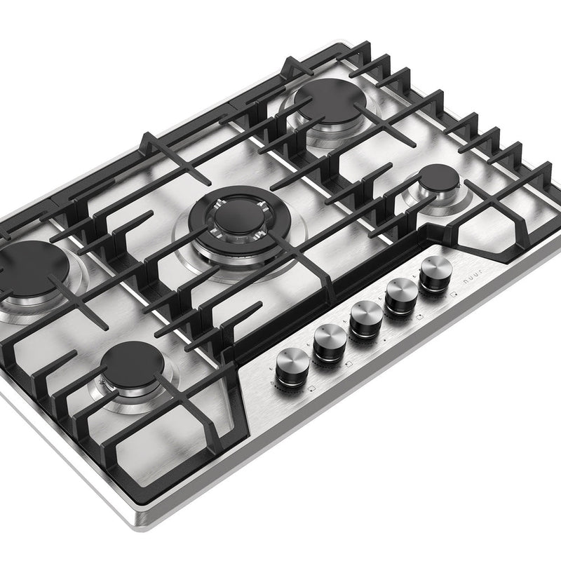 PARRILLA DE GAS EMPOTRABLE 5 QUEMADORES NUUR MODELO:PARGA5AI