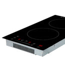 PARRILLA DE INDUCCIÓN VERTICAL DE 2 QUEMADORES 2000W MODELO:PARIN2-B