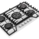 PARRILLA DE GAS EMPOTRABLE BLANCA 5 QUEMADORES NUUR MODELO:PARGA5VTB