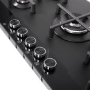 PARRILLA DE GAS INTELIGENTE VIDRIO MATE-5 QUEMADORES-SOPORTES INDEPENDIENTES-KNOBS ILUMINADOS-TEMPORIZADOR-FFD-WIFI NUUR MODELO:PARGA5VMINT