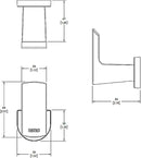 GANCHO SENCILLO SPIGA CROMO SPG-106