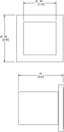 JUEGO DE MANERALES  CUADRADOS GRANDES ACABADO CROMO C-76