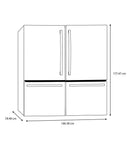 REFRIGERADOR GE PROFILE MABE GEMPDF19EBTCDS (2 REFRIS + KIT UNION)