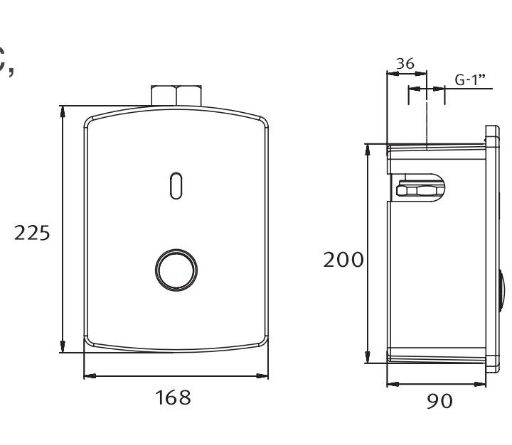 PANEL FLUXOMETRO CON SISTEMA DE SENSOR V2032