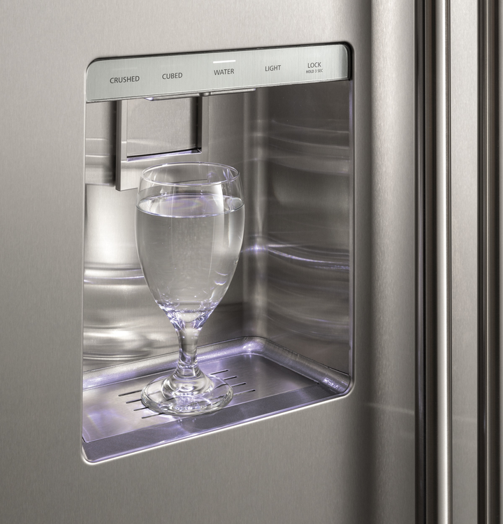 REFRIGERADOR SIDE BY SIDE DE 623L ACERO INOXIDABLE MINIMALIST STATEMENT ZISS360DNSS