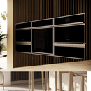 CAJON CALIENTAPLATOS VIDRIO NEGRO CON ACERO INOXIDABLE MINIMALIST ZTW900SSNSS