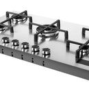 PARRILLA DE GAS INTELIGENTE DE ACERO INOX-5 QUEMADORES-SOPORTES INDEPENDIENTES-KNOBS ILUMINADOS-TEMPORIZADOR-FFD-WIFI NUUR MODELO:PARGA5AINT