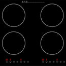 PARRILLA DE INDUCCIÓN 4 QUEMADORES 3,600W - 120V MODELO:PARIN4-120