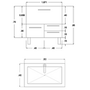 GABINETE DE BAÑO LONDRES ALTO BRILLO BLANCO