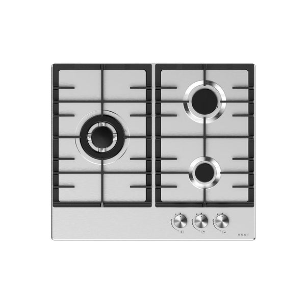 PARRILLA DE GAS EMPOTRABLE 3 QUEMADORES NUUR MODELO:PARGA3AI