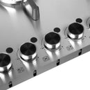 PARRILLA DE GAS INTELIGENTE DE ACERO INOX-5 QUEMADORES-SOPORTES INDEPENDIENTES-KNOBS ILUMINADOS-TEMPORIZADOR-FFD-WIFI NUUR MODELO:PARGA5AINT