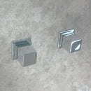 JUEGO DE MANERALES  CUADRADOS GRANDES ACABADO CROMO C-76