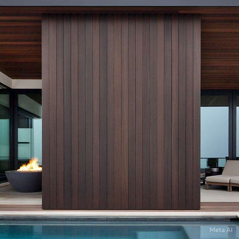 LAMBRIN EXTERIOR WPC WALNUT 2900X227X25MM PZA=0.6583M2