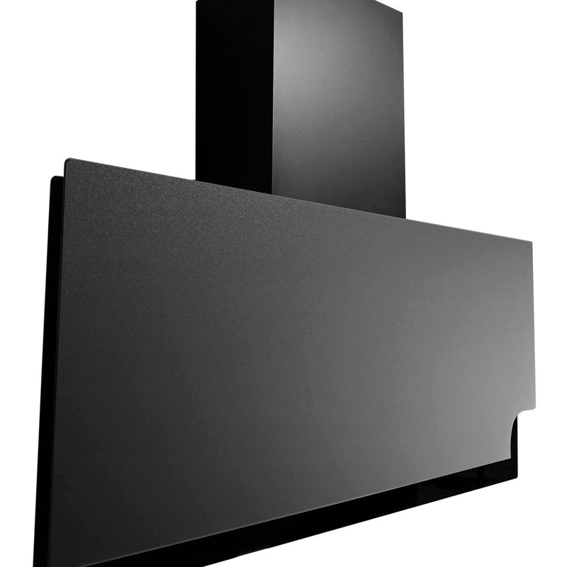 CAMPANA EXTRACTORA INTELIGENTE DE PARED 90CM CON TERMINADO SUPERIOR MATE E INFERIOR VIDRIO TEMPLADO, WIFI NUUR MODELO:CAMEXPA90IM