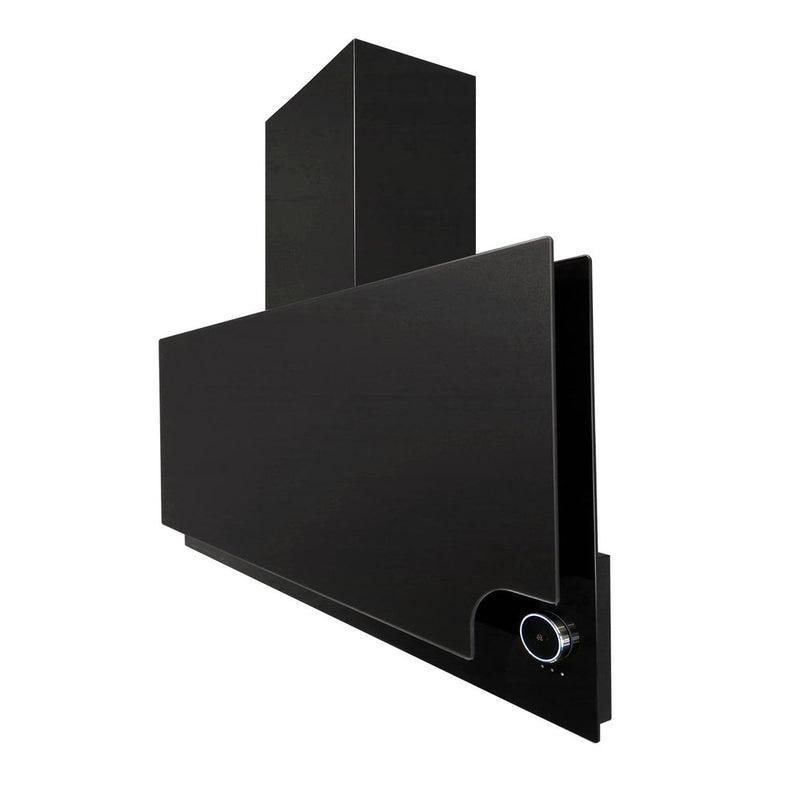 CAMPANA EXTRACTORA INTELIGENTE DE PARED 90CM CON TERMINADO SUPERIOR MATE E INFERIOR VIDRIO TEMPLADO, WIFI NUUR MODELO:CAMEXPA90IM