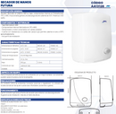 SECADOR DE MANOS FUTURA BLANCO CON PULSADOR AA13126