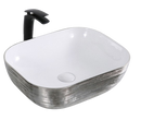 LAVABO CERAMICO DE SOBREPONER MOD. ABEDUL PLATA NATIA