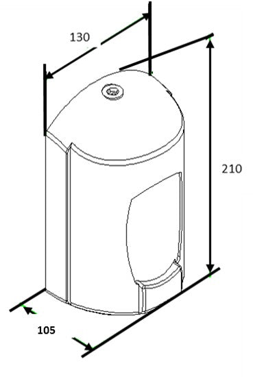 Design Antibac DISPENSADOR DE JABÓN MEDIANO ANTIBAC AITANA AC70020BA