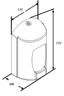 DISPENSADOR DE JABÓN AITANA MEDIANA ANTIBAC HUMO AC70020C