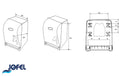 DISPENSADOR DE TOALLA DE PAPEL POR PALANCA SMART AG10000